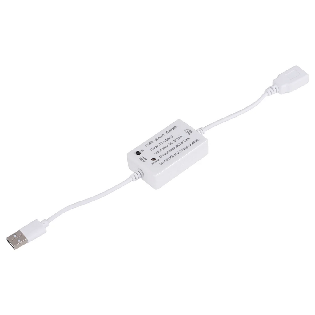 ABQR Tuya USB Smart Switch WIFI Controller Universal Breaker Timer Smart Life for USB Appliances for Home