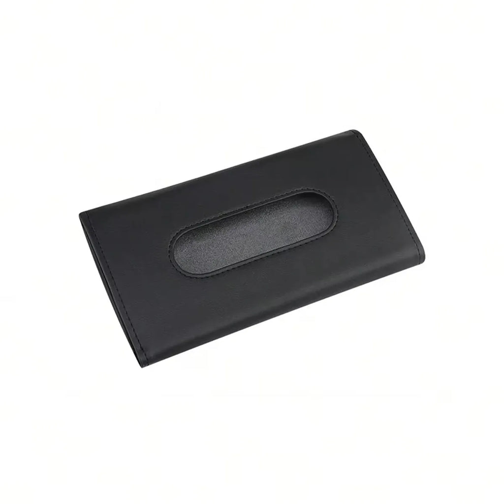 Car Visor Tissue Holder, PU Leather Car Hanging Tissue Box, General Car Interior Accessories for Most Cars