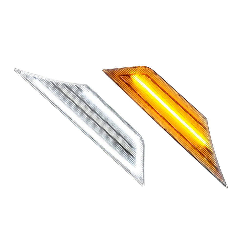 2PCS LED Side Marker Turn Signal Light White Running Light Position Lamp For Honda Civic 2016 2017 2018 2019 2020 2021 For Car