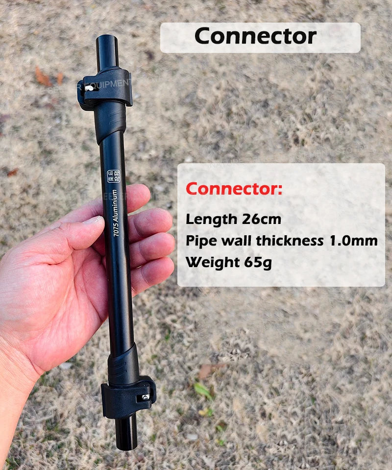 Trekking Pole Adapter Turn Into Tent Pole for Awning Shade Canopy Accessories Outdoor Hiking Ultralight Camping Equipment