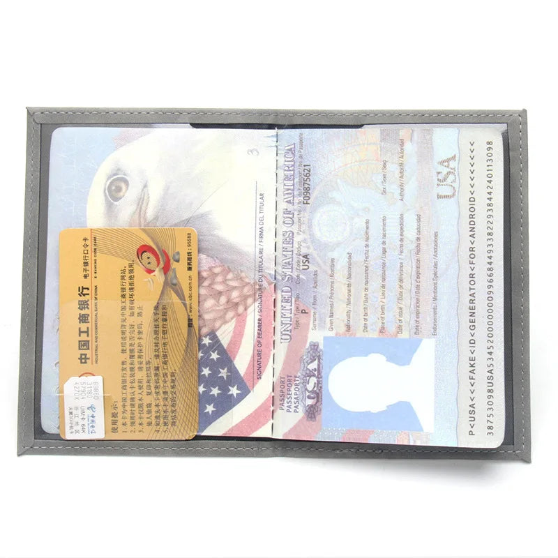 Lovely Map Passport Cover Fashion Travel Wallet  Document Orginizer Passeport Personnalisé Name on Passport Protective