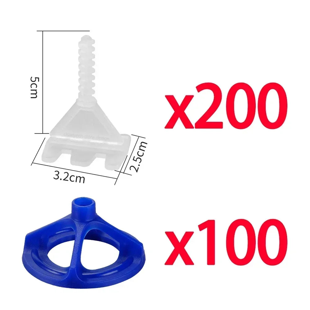 Spiral Tile Leveling System Clips Spacers Straps Wadge for Tile Laying Wall Floor Ceramic Fixing Construction Tools Building