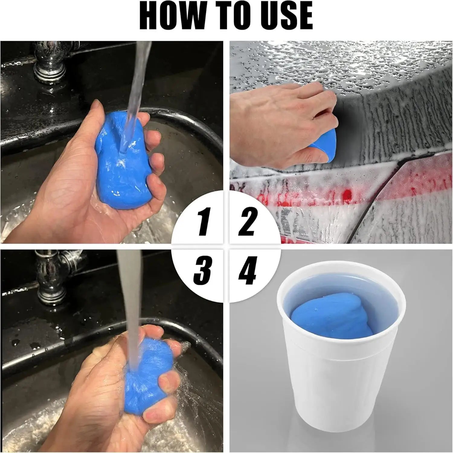 Car Wash Clay Bar Wash Mud 100g Detailing Cleaning Polishing Tool Soft Mud Care Auto Paint maintenance