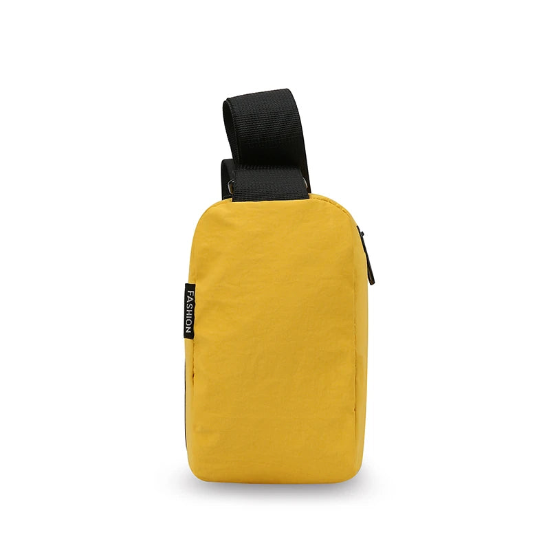 Crossbody Bag Women Large Capacity Nylon Striped Casual Sports Single Shoulder Purse Oxford Travel Handbag Outdoor Gym Luggage