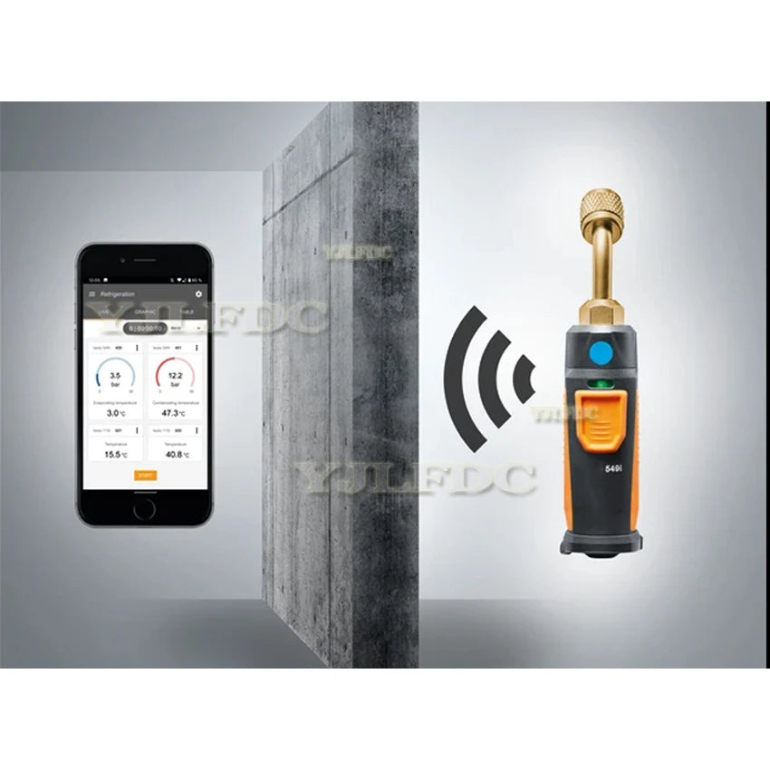 552i 549i Digital Gauge Smartphone App protection level IP54 Controlled Wireless Conditioning Refrigeration Systems Vacuum Probe