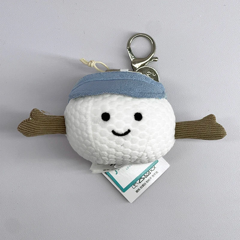 JC Plush Bag Charms, Golf-Themed Keychains, Jellyfish Plush Toys, And Bag Charms Shaped Like Macarons Muffins And Baseballs