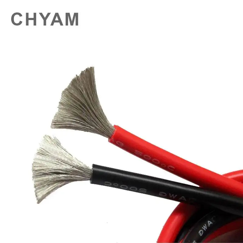 Wire Cable Soft Silicone Wire 11AWG 10AWG 9AWG 8AWG 7AWG 6AWG 4AWG 35 / 50 / 70mm2 Heat Resistant 200° Cold Resistant -60°