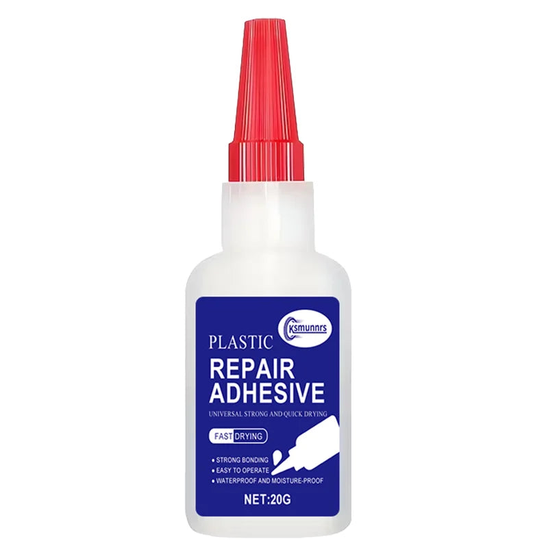 New Plastic Stool Repair Glue - Instant Bonding That Won't Fall Off! Quickly Fixes Cracks, Broken Legs, and Missing Corners. Hig