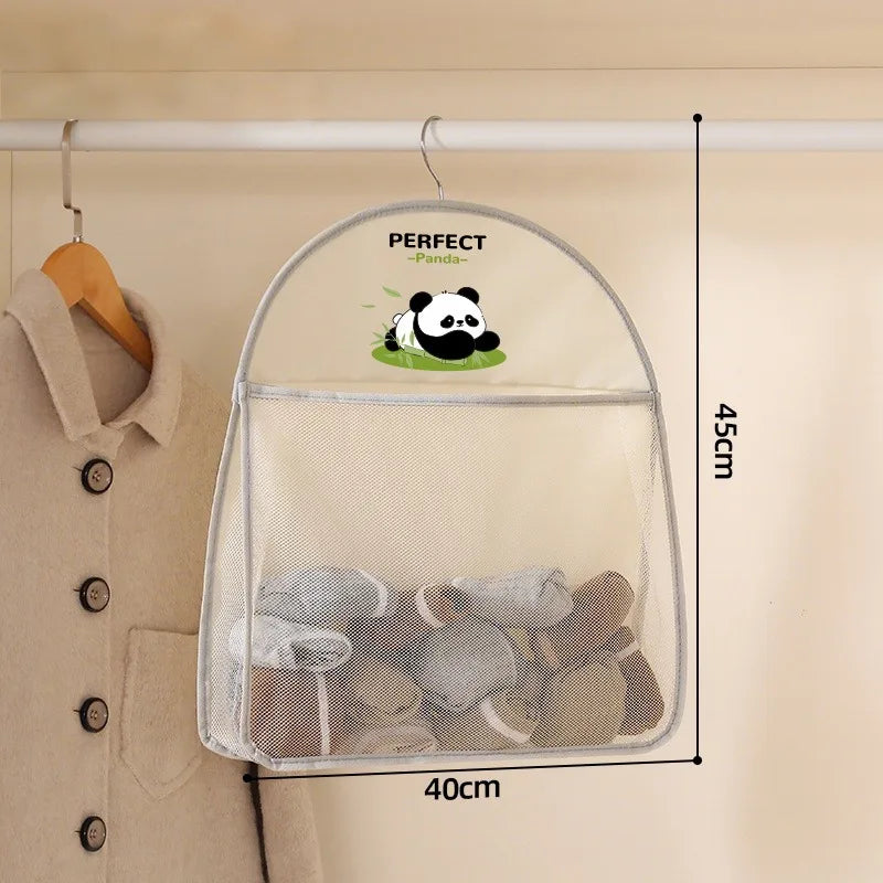 Hanging Mesh Underwear Storage Bag Multi-Tier Hanging Bag for Dormitory Bedrooms Underwear Organiser