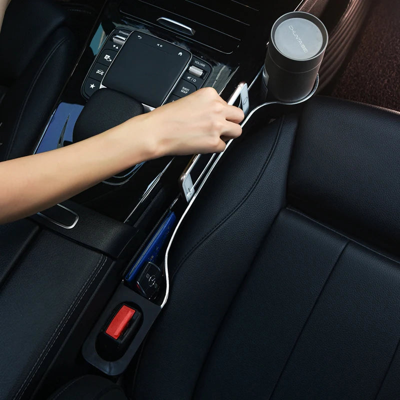 2PCS Car Seat Seam Organizer Large Capacity Leakproof Seam Organizer Universal Car Seat Gap Plug Strip Side Seam Car Gap