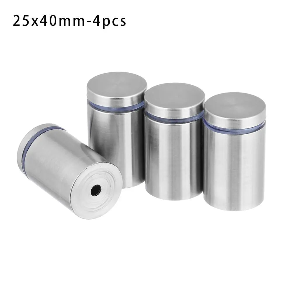 4/6/10Pcs Advertising Signboard Fixed Screw Glass Acrylic Advertisement Standoffs Stainless Steel Nails Durable Spacer Holder