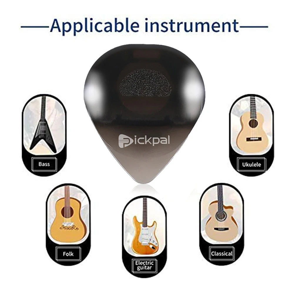 LED Luminous Guitar Pick ABS Electric Guitar Pick with High-Sensitivity LED Light Non-Slip for Bass Electric Guitarists