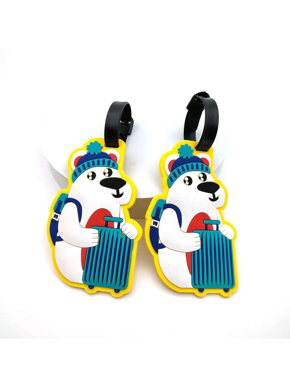 1PCS Cute Small Animal Luggage Tag Airport Tag Check in Loss Prevention Hanging Tag Essential for Business Travel