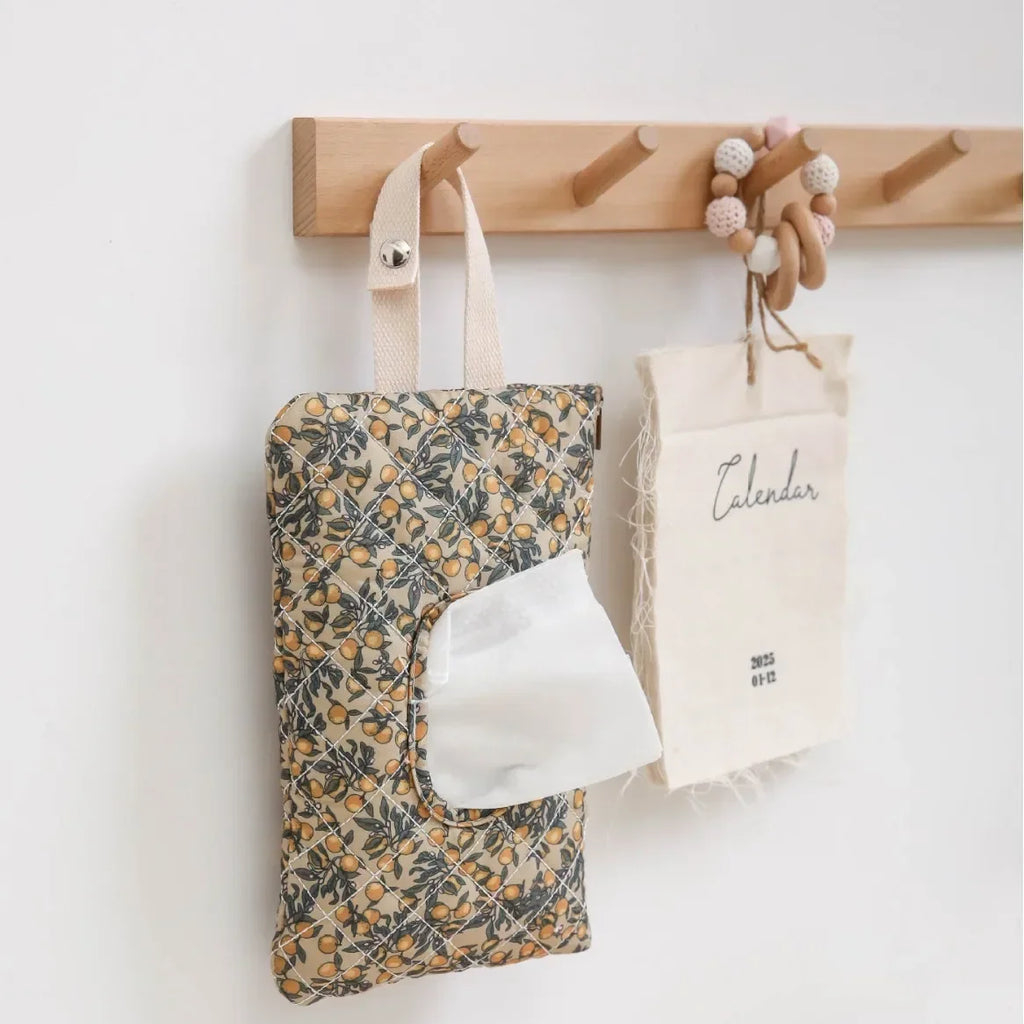 Baby Stroller Bag Tissue Box Wet Wipes Case Flip Cover Portable Stroller Hanging Bag Paper Holder Removable Napkin Storage Box