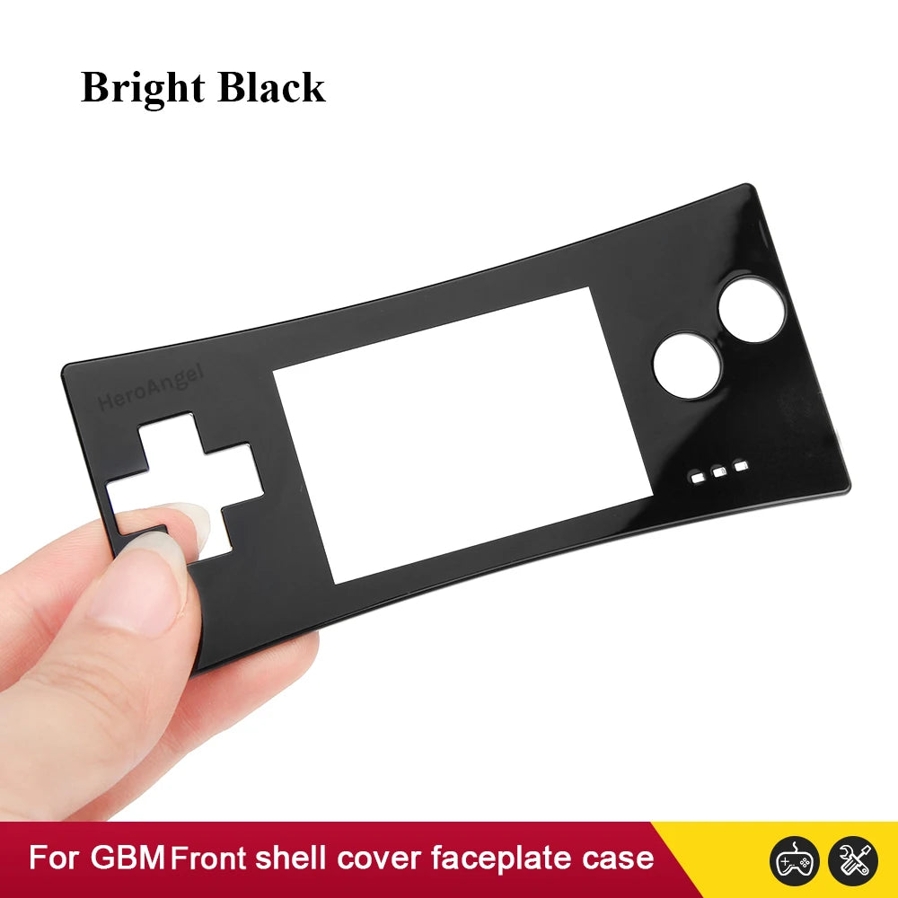 Black Grey Limited Version Front Faceplate Cover Replacement For Nintendo GameBoy Micro For GBM Front Case Housing Shell Cover