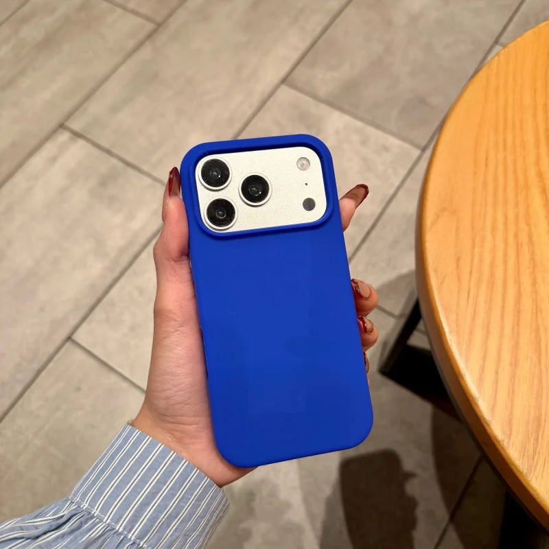 Luxury Original Silicone Case for iPhone 17 Air 16 15 14 13 12 Pro Max Plus 11 Shockproof Candy Official Liquid Soft Back Cover