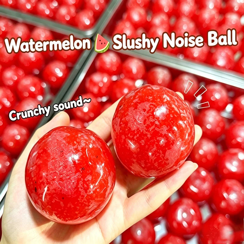 Handmade Watermelon Slushy Squishy Toy Soft Slow Rebound Stress Relief Squeeze Toy Realistic Fruit Simulation Model Adult Gift
