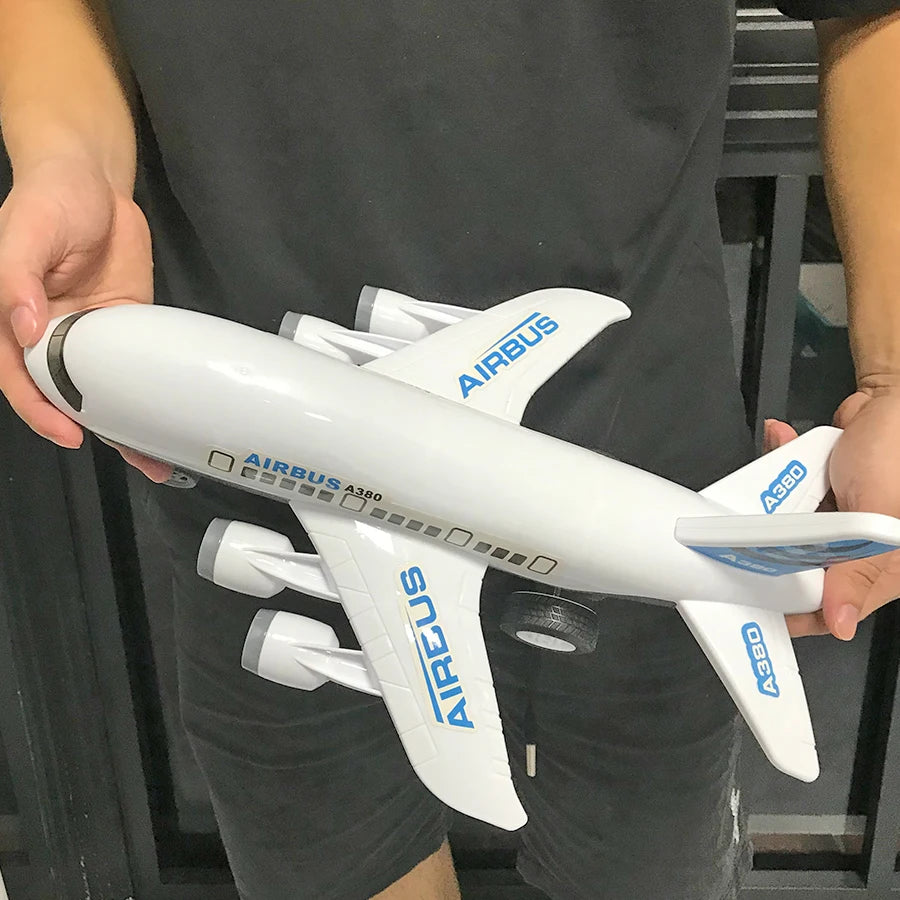 Children's airplane toy model, large inertia aircraft model, airplane self-assembly, children's birthday and holiday gifts