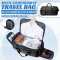 Travel Bag for Men, Convertible Carry on Garment Duffel Bag,Weekender Bag Hanging Suitcase Suit Business Travel Bag Clothing Bag