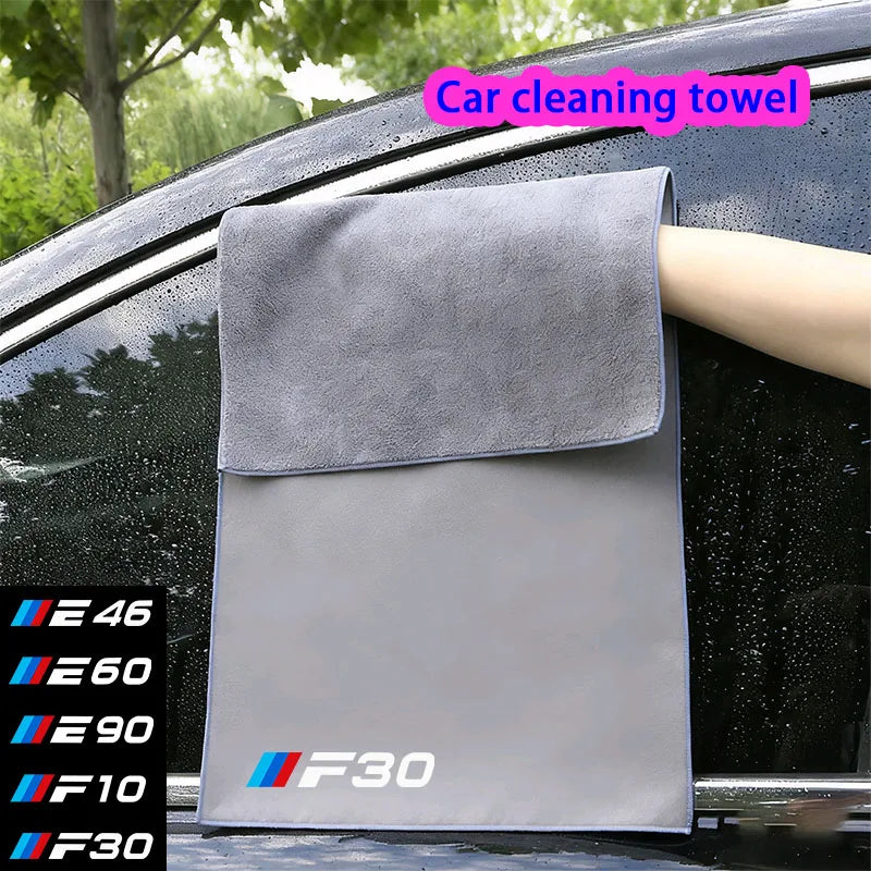 Ultra-Soft Car Cleaning Towels ，Absorbent,Ideal for Auto Detailing,car accessories,for BMW M E46 E60 E90 F10 F30
