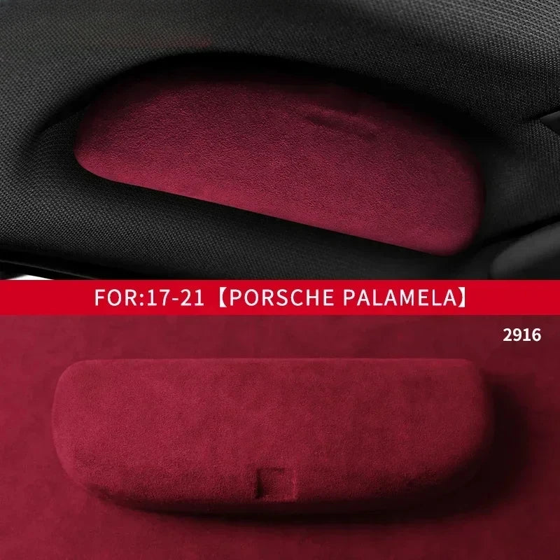 Car Interior Refitted Roof Handle Glasses Case Sunglasses Box Storage Organizer For Porsche Palamera Cayenne Macan