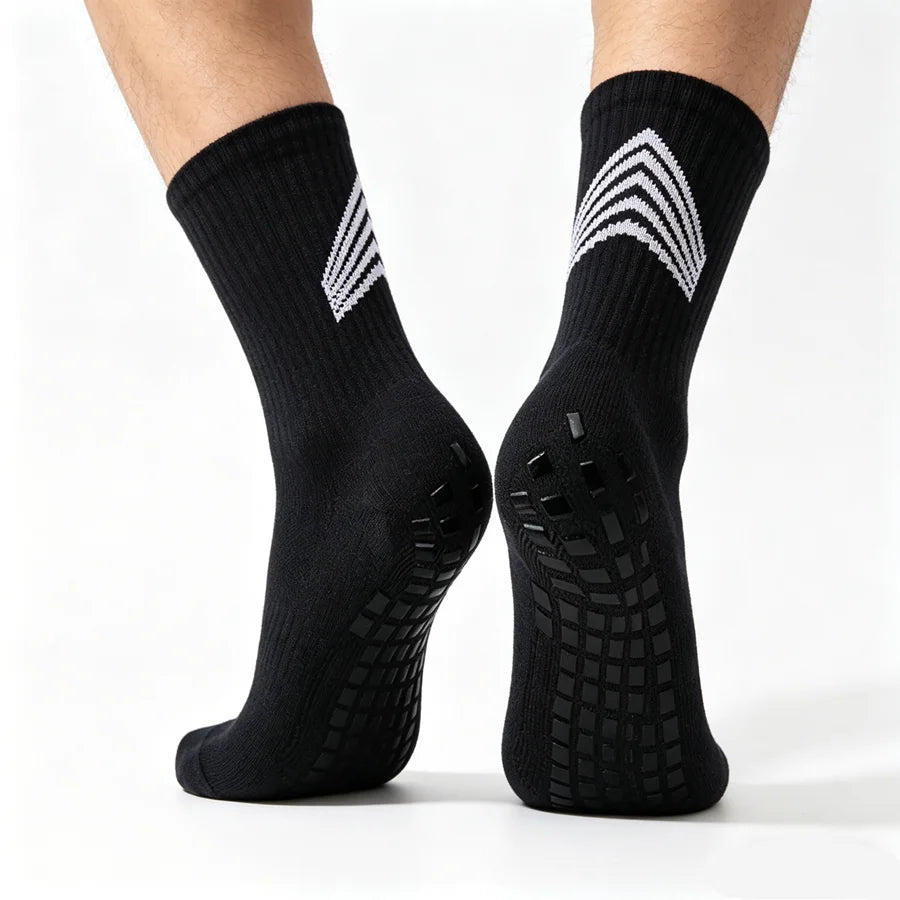 3/6/9 Pairs Mens Womens Anti Slip Grip Running Hiking Non Slip Grip Socks Towel Bottom Breathable Shockproof Sports