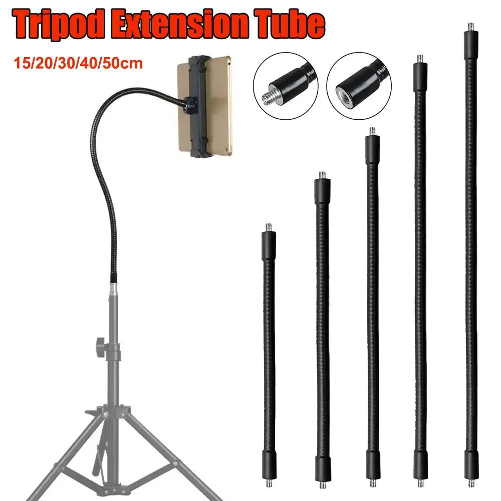 Metal Monopod Metal Tube Rod With 1/4inch Screw Flexible Tripod Extension Tube Lightweight Pole Extender Accessory SLR Cameras