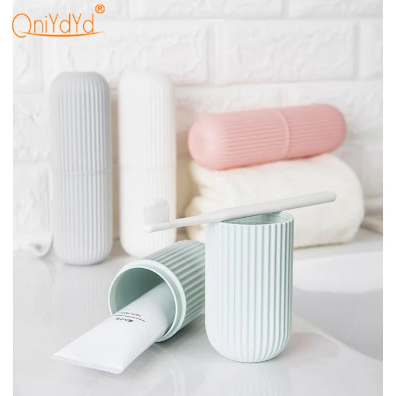 Personal Care Portable Storage Box Toothpaste Toothbrush Protect Holder Beauty Make Up Tool Case for Travel Camping Display