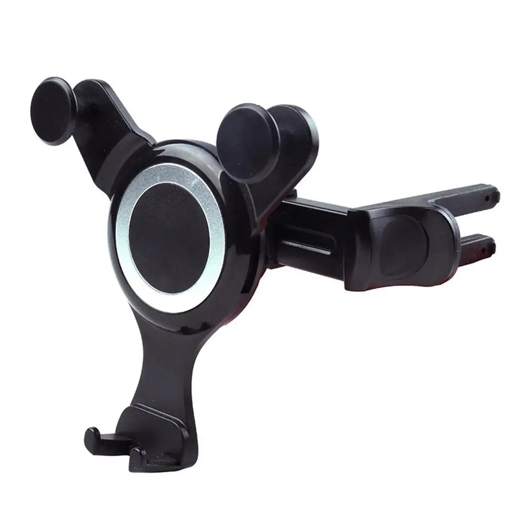 Round Car Air Outlet Mobile Phone Navigation Holder Gravity Bracket Rotatable Phone Mount For Air Outlet Quick Installation