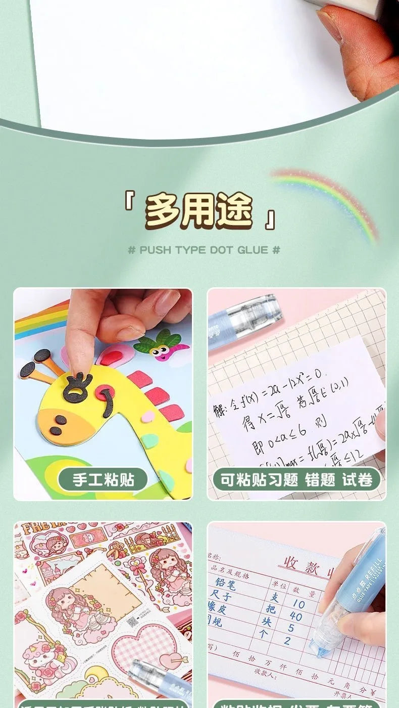Double Sided Tape Roller with Tape Refills, Retractable Scrapbooking Glue Tape Roller, Adhesive Tape Dispenser