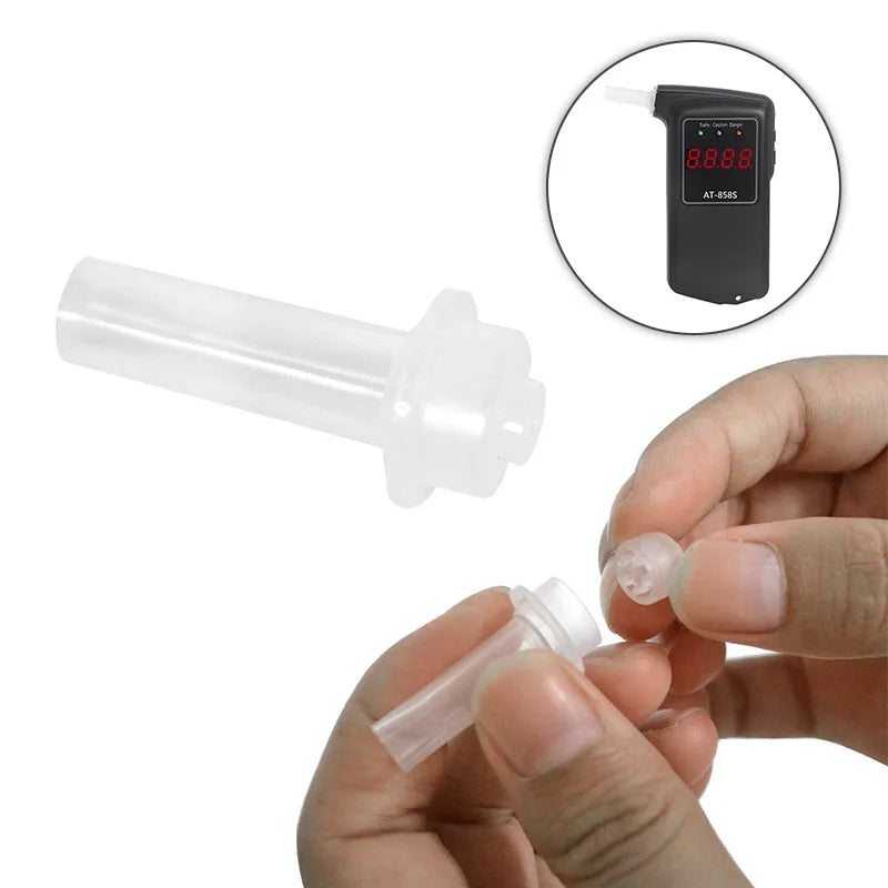 100pcs/lot Digital Breath Alcohol Tester Breathalyzer Mouthpieces Blowing Nozzle for AT-858S Alcohol Tester  Mouthpieces