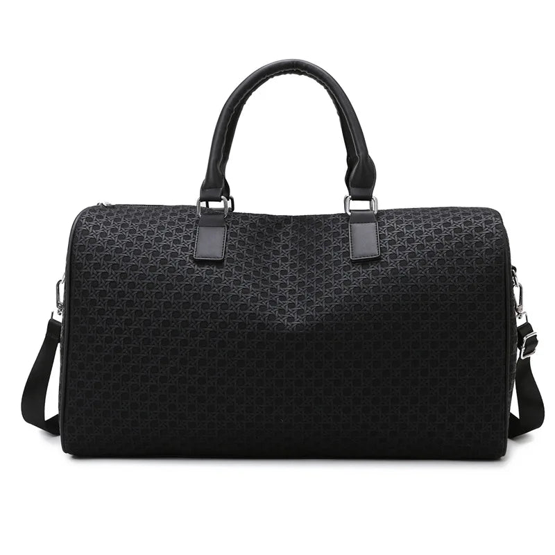 Large Capacity Travel Bag Simple Pure Color Handheld Fitness Swimming Leisure Outdoor Bag Breathable Durable Polyester