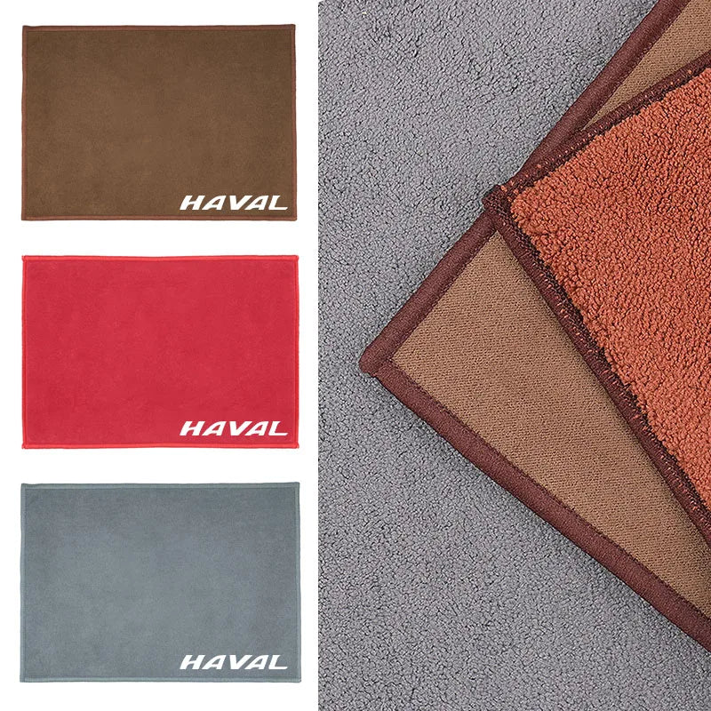 Microfiber Towel Car Logo Cleaning Cloth Car Wash Accessories For Haval H6 Jolion H9 F7X F7 Dargo H1 H2S M6 H3 H4 H5 H7 H8 F5 H2
