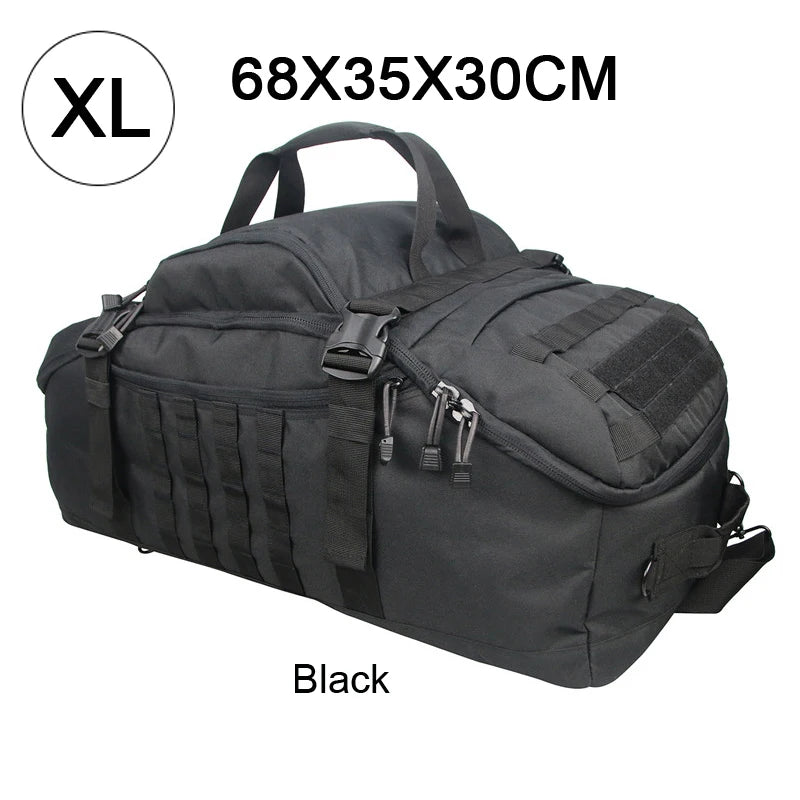 25L 45L 80L Sport Travel Bag Molle Tactical Backpack Gym Fitness Bag Large Duffle Bags for Camping Hunting Fishing