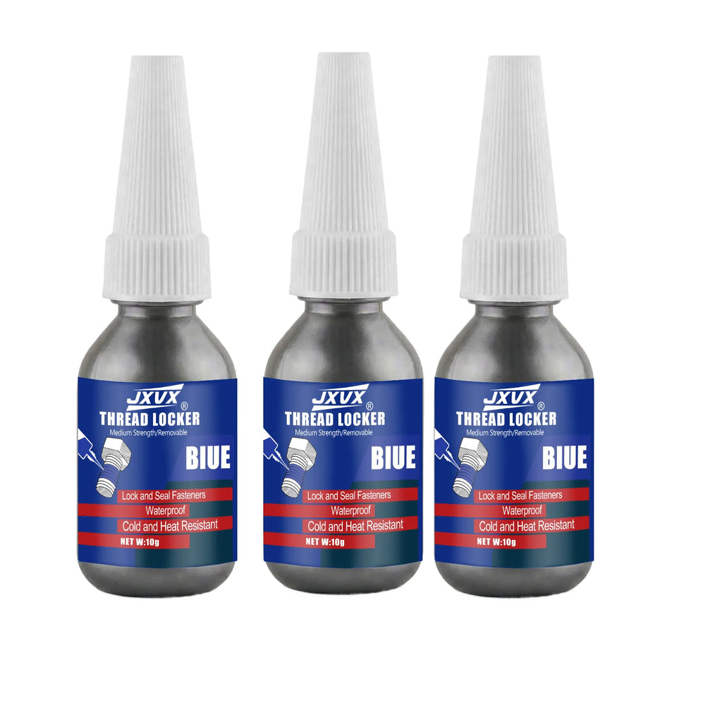 50ml Thread Locker High Temperature Medium Strength Anti-Loosening Thread Blue Screw Glue Quickly Cured Epoxy Thread Locking Agent Anaerobic Adhesive  Corrosion-Resistant Automotive Grade.