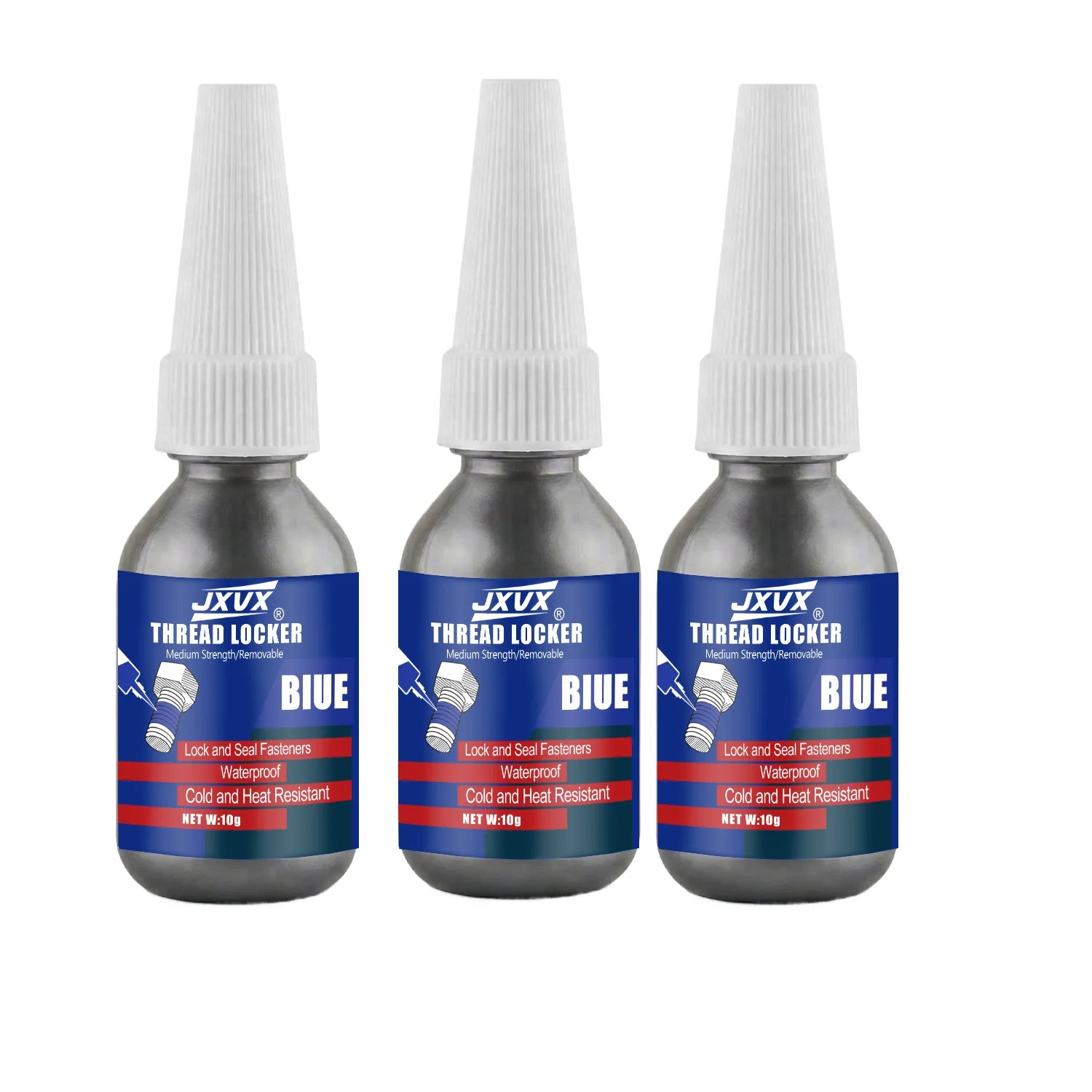 50ml Thread Locker High Temperature Medium Strength Anti-Loosening Thread Blue Screw Glue Quickly Cured Epoxy Thread Locking Agent Anaerobic Adhesive  Corrosion-Resistant Automotive Grade.