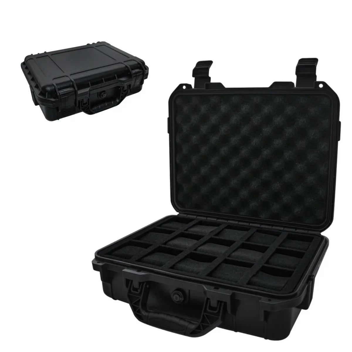 8/10/15 Slots Hard Protective Case with Sponge Waterproof Watch Storage Box  Moisture-Proof Collector Organizer