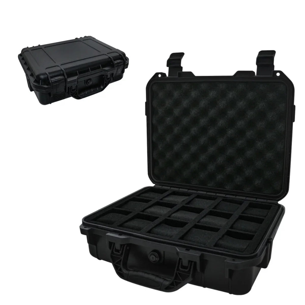 8/10/15 Slots Hard Protective Case with Sponge Waterproof Watch Storage Box  Moisture-Proof Collector Organizer