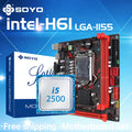 SOYO H61 Gaming Motherboard Kit with Intel  LGA1155 CPU i5 2500 DDR3 Memory M.2 SATA Desktop Computer components