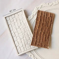 Rock Brick Wall Texture Fondant Silicone Molds Wood Grain Tree Bark Silicone Impression Mat Cake Decoration Baking Accessories