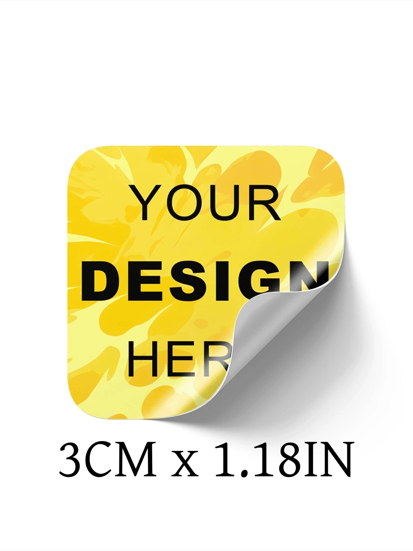3–8CM Personalized Waterproof Square Stickers | Custom 50-1000 PCs Labels for Thank You, Christmas, Product Label, Gift Tag, DIY