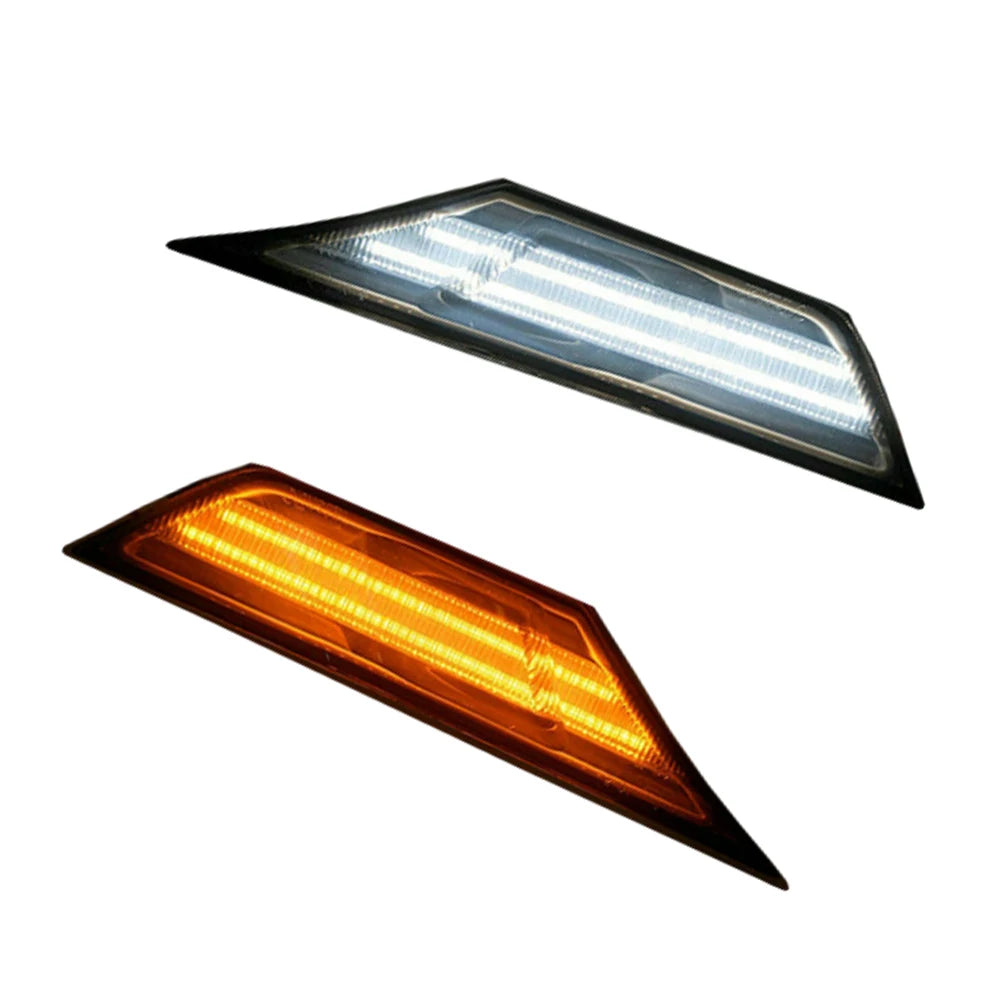 LED Side Marker Light Smoked Side Marker Signal Lights Marker Lamp Lens LED Bulbs For Honda For Civic 2016-2021 Car Accessories
