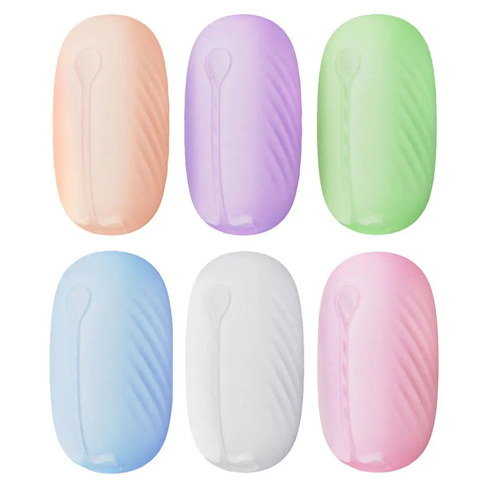 6Pcs Toothbrush Protective Caps Silicone Travel Toothbrush Holders Storage Case Lightweight Compact Travel Organizer