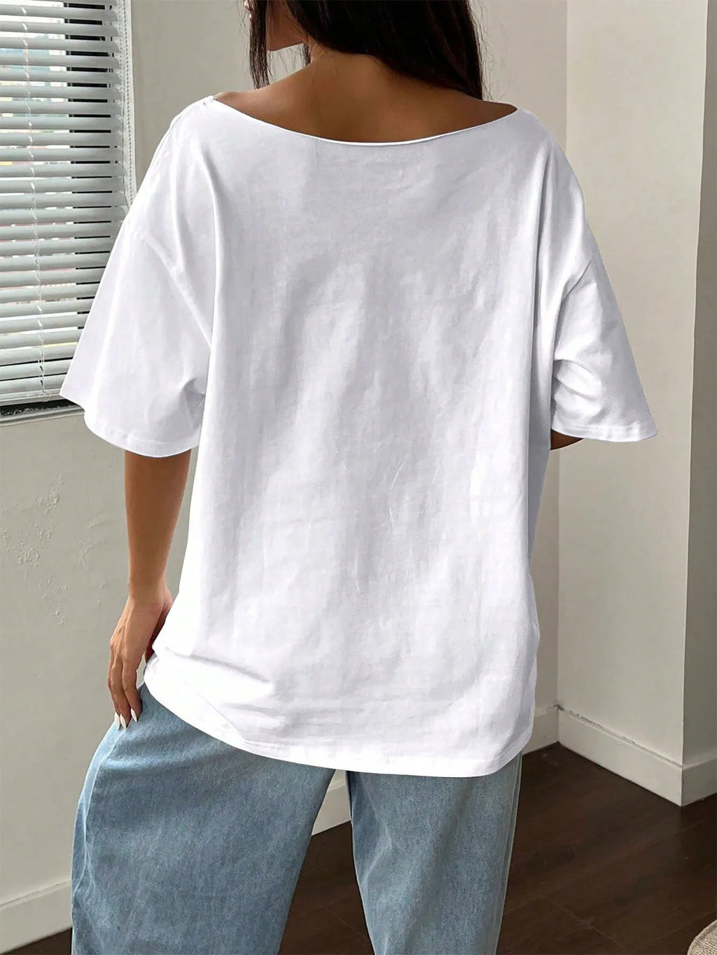 Plus Size Women's Y2K Style Graphic T-Shirt, Bold Pop Art Face Print with Glossy Lips and Dark Eyes, 100% Cotton Shoulder Loo