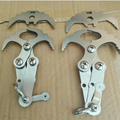 Folding Grappling Hook Multifunctional Stainless Steel Survival Outdoor Climbing Claw Carabiner Camping Gear Multitool Edc Gear
