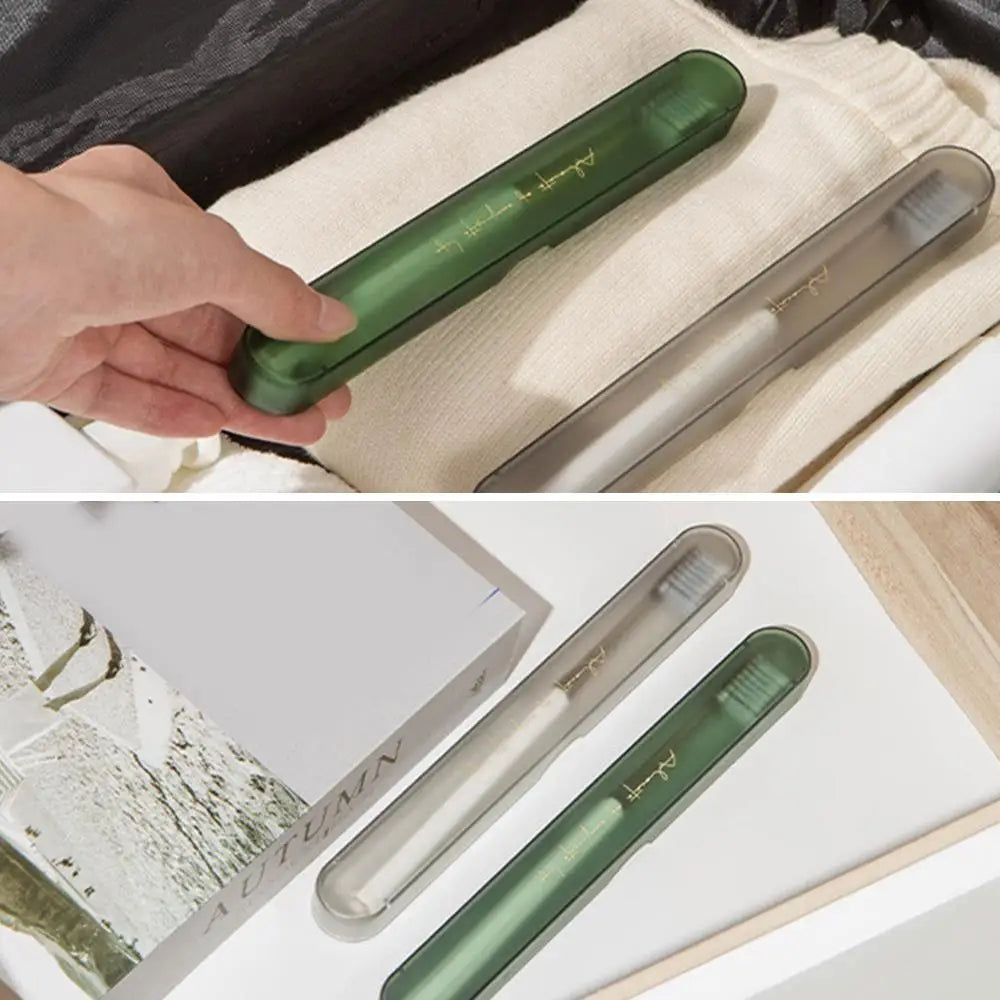 2.5x20.5cm Toothbrush Storage Box Dustproof Travel Toothbrush Container Portable Toothbrush Protector Accessories Wholesale