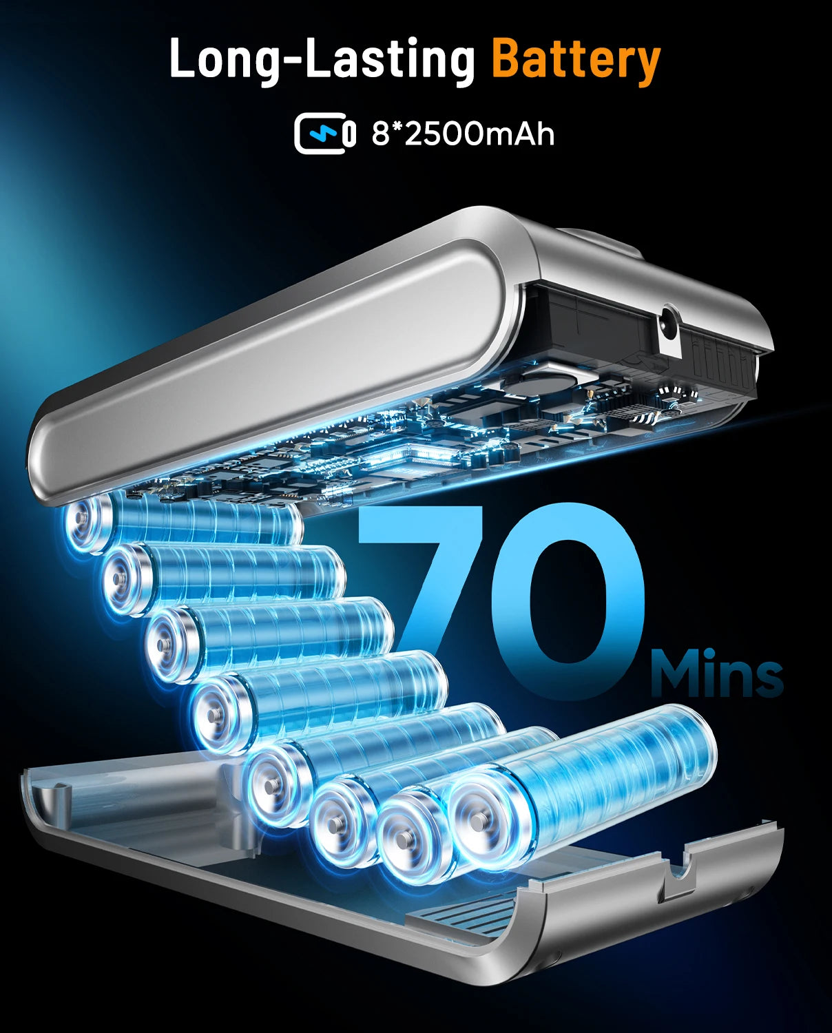 VAKERR X15 Pro 65KPA Cordless Vacuum Cleaner 650W Strong Suction Stick Vacuum 70Mins Runtime for Hard Floor Pet Hair and Carpet