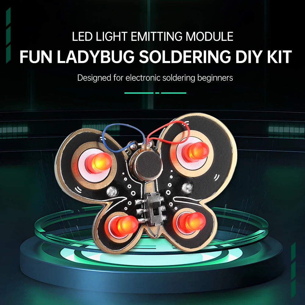 LED Diode Rotating Toy DIY Kit PCB Circuit Board Soldering Practice Module Electronics Teaching Fun Experiments