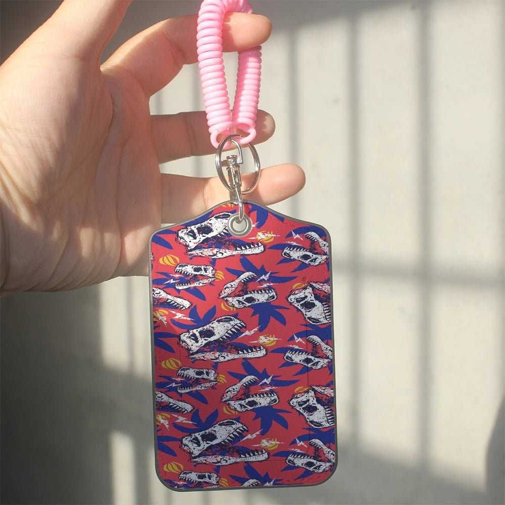 HOT AnimalsDinosaur Team Leather Business Luggage Tag Suitcase Address Label Luggage Boarding Case Label Name ID Address Clip