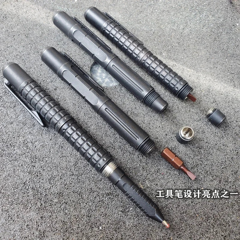EDC Titanium Alloy Mini Tactical Pen With Business Writing Multi-functional Portable Outdoor EDC Tools